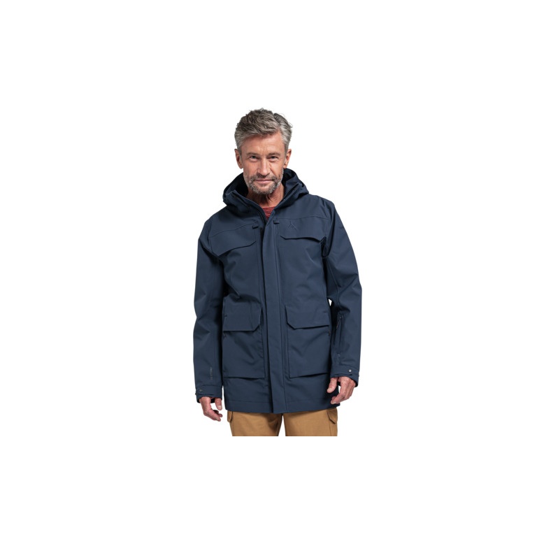 Schöffel Trekking-Hiking Jacket Geneva (Summer, water and windproof) dark blue Men